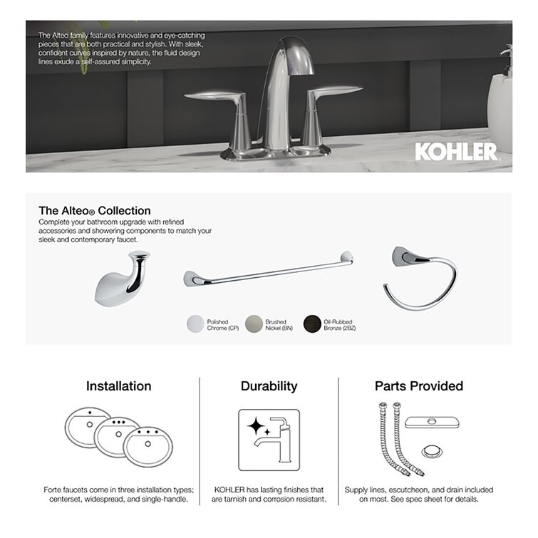 Kohler alteo towel outlet ring